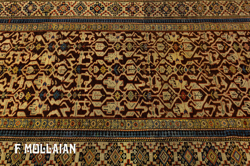 All-over Antique Caucasian Konakend Rug n °:98466135